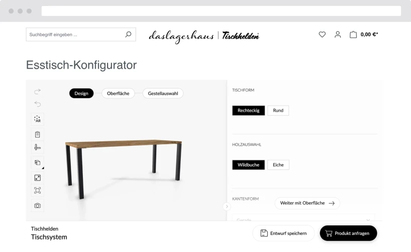 Integration des Roomle Konfigurators mittels einer Shopware Extension