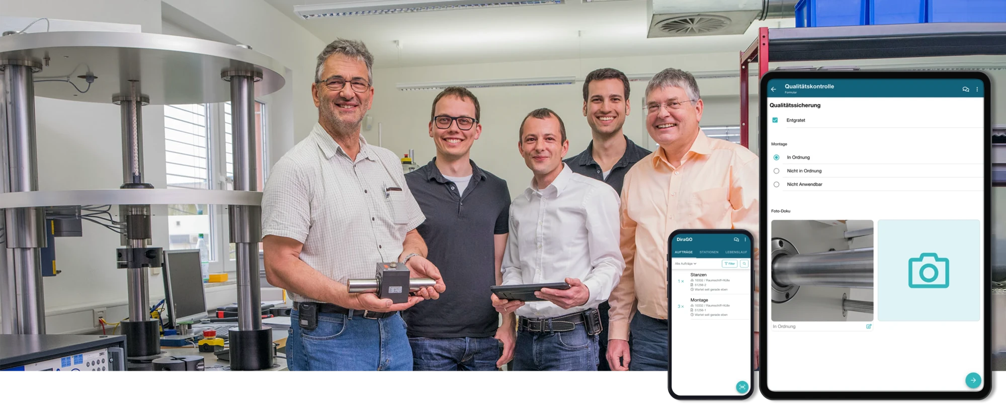 Mobile App mit DiraGO
