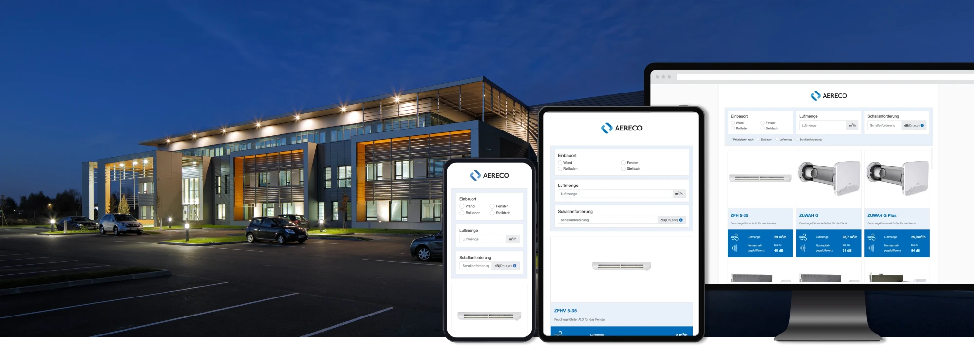 Referenzkunde Aereco - Produktfinder